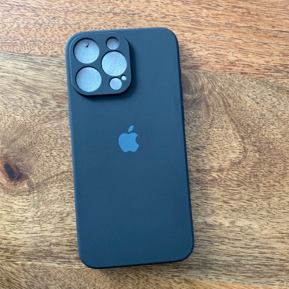 iPhone Camera Protection Silicone Case  Black iPhone 15 Pro Max
